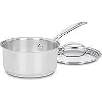 Cuisinart 1.5 Quart Saucepan w/Cover, Chef's Classic Stainless Steel Cookware Collection, 719-16