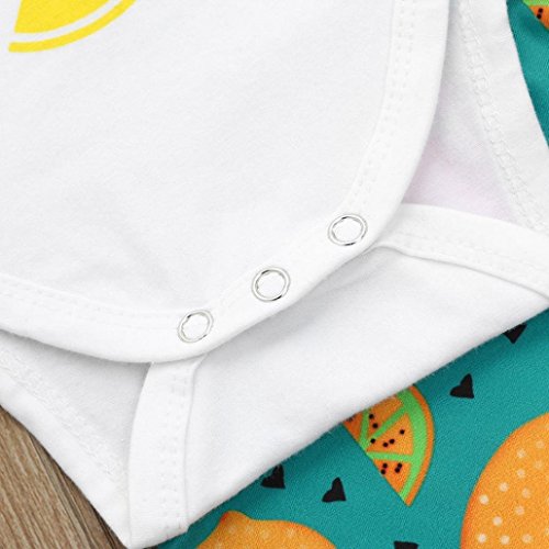 image for Aritone - Baby Romper Infant Baby Boys Girls Cotton Blend Letter Lemon