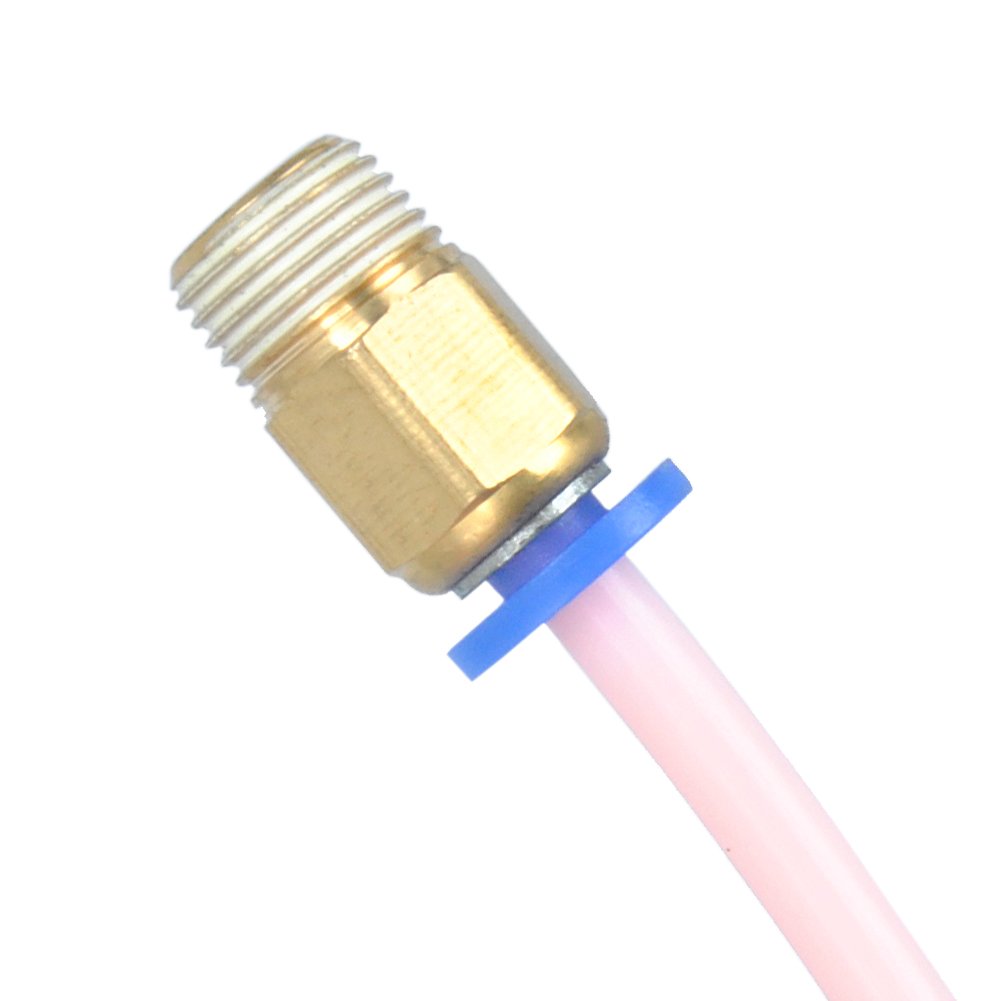 MUYI 10 Pcs PC4-01 3.8 inches Male Thread 4mm Push to Connector for PTFE Tube 3D Printer Connector