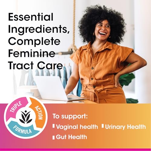 vH Essentials - Probióticos y Prebióticos con Arándano Salud Femenina 60 Cápsulas