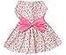 Petroom Sweetie Pup Dog Dress,Cute Bowknot Shirt for Small Girl Dogs Pink S