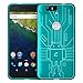 Huawei Nexus 6P Case, Cruzerlite Bugdroid Circuit Case Compatible for Huawei Nexus 6P - Retail Packaging - Teal