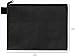 HoneyJar Zipper Bag - Set of 5 - Carry All Pouch to Organize Travel Toiletries Pens Cosmetics (Black, 8 x 6 Inch)