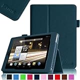 Fintie Folio Case for Acer Iconia A1-810 7.9 -Inch Tablet Slim Fit With Stylus Holder - Navy