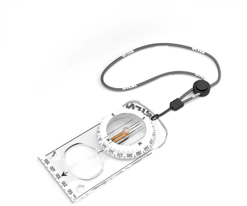 Silva Spike Jet Classic Zoom Compass, Adult Unisex, Transparent