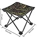 Ultralight Camping Chair, Pantete Collapsible Folding Stool Portable for Travel/Hiking/Gardening/Fishing/Beach/Camping, Mini Outdoor Slacker Chair with Carrier Strap Bag, 12.4’’x12.4’’x11’’ Camouflagethumb 1
