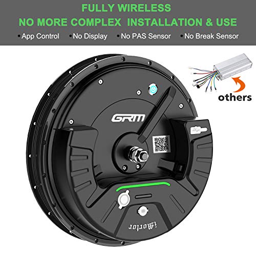 GRM iMortor 3.0 Wireless Electric Bike Wheel,APP Based,26"x1.95" Disc