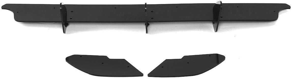 NEHARO Car Rear Bumper Rear Bumper Diffuser Lip With Spoiler Splitters Compatible with Volkswagen Golf MK6 GTI 2008-2012 (Color : Black, Size : M)