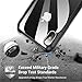 AINOPE Shockproof Series Tempered Glass Case for iPhone Xs/iPhone X Case,[Military Grade Drop Tested][Mimics The Glass Back of iPhone] + Soft Silicone Bumper Cover for Apple 5.8 (2018 & 2017)(Clear)