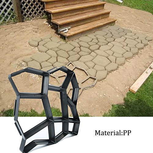 CJGQ Plastic Walking Path Maker Mold Garden DIY Lawn Concrete Path Paving