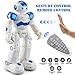 Eholder RC Remote Control Robot for Kids, Programmable Smart Robot Toys Intellectual Control Robot Rechargeable, LED Walking Dancing Robot Gesture Sensing Robot Gift for Boys Girls (Blue)