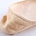 Sakya No Show Premium Cotton Socks Women Ultra Low Cut Liner Pack of 4, Nude