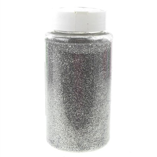 Homeford FNS001180SIL Fine Glitter Arts & Crafts, 1 lb Bulk, Silver