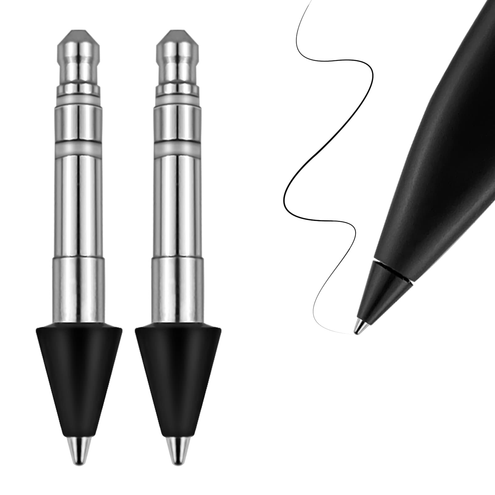 No Wear Out Stainless Slim Pen 2 Tips Replacement, 2 Pack Compatible with Microsoft Surface Slim Pen 2