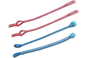 4-Pack Kiteboarding Pigtails Set, Polyethylene, 19cm, Strong Dependable, Suitable for Surfing & Outdoor Activities