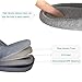 ofoot Women's Indoor Slippers,Memory Foam Washable Cotton Non-Slip Home Shoes(2-Black,US 9-10)