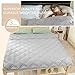 Cooling Weighted Blanket (15 lbs, 48''x72'', Twin Size) for People Weigh Around 140lbs, 100% Natural Bamboo Viscose Cozy Heavy Blanket with Premium Glass Beads for Adults and Kids, Light Grey