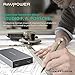 Portable Charger RAVPower 20000 Power Bank 20100mAh Battery Pack (One-Cast Elegant, Dual iSmart 2.0, Total 4.8A Output) for iPhone 11, iPhone X, iPhone 8, Galaxy S8, Tablet