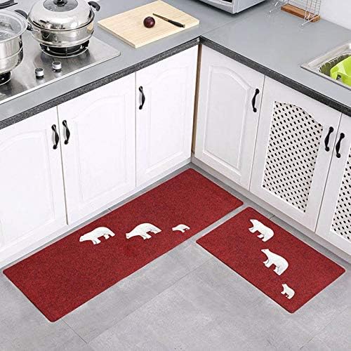 QZXCD Door mat bathroom matLong Anti-slip Kitchen Mat Set Absorbent Entrance Doormat Muslim Prayer Carpet Bath Carpet Outdoor Hallway Area Rug 40x60cm and 40x120cm