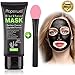Blackhead Remover Mask Black Mask - Auperwel Purifying Quality Peel off Charcoal Deep Cleaning Mud Facial Mask 2.11 ounce (black mask with brush)