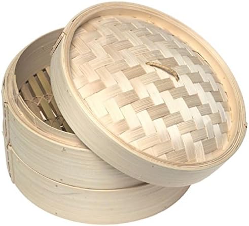 Kleanco Home It - Deluxe 3-Piece Bamboo Steamer Set