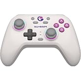 GameSir Nova Wireless Controller, Hall Effect Sticks, Dual RGB Circles, 1200mAh Battery, for Switch, PC, iOS, Android (Retro White)
