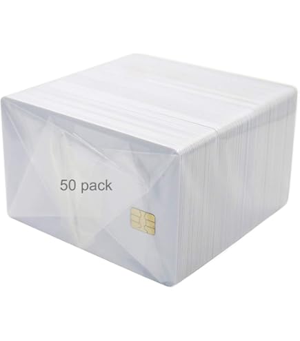 Amazon.com : Gialer 50 Pack SLE4442 Chip Cards, Blank Smart