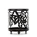 Hosley's Black Maple Leaf Jar Candle Holder. Ideal Gift for Wedding, Spa, Aromatherapy, Parties P2