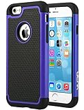 iPhone 6S Case, ULAK iPhone 6 / 6S (4.7 INCH) Case Shock Absorbing Hybrid Rugged Slim Cover Shell w/ Plastic Outer & Rubber Silicone Inner Cover (Navy Blue)