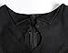 MUXXN Womens Pinup 1960s Keyhold Neck Slim Tunic Bodycon Evening Dress (Black M)