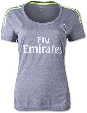 Women's USNC8K 2016 UEFA Champions League Real Madrid CF DIY Name Away Football Soccer Jersey In Grey