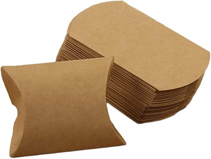 Amazon Com Andaz Press Pillow Favor Boxes Natural Kraft In Bulk