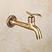 HARPOON Antique Brass Lever Handle Laundry Bathroom Wall Mount Washing Machine Faucet Outdoor Garden Hose Single Cold Tap (Long)