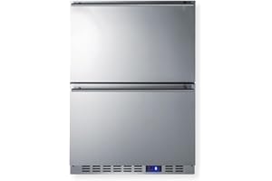 SUMMIT APPLIANCE Summit SCFF532D 24" Wide 2-Drawer All-Freezer, Panel Ready- Stainless-Steel- (Panel Not Included)
