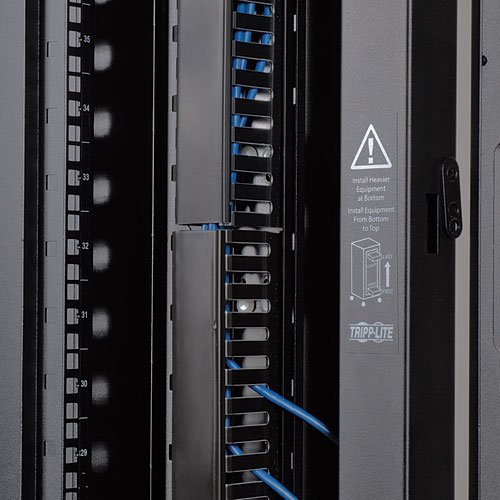 Tripp Lite SRCABLEDUCTVRT Rack Enclosure Cabinet 6 Feet VRT Cable Manager Dbl Finger Duct