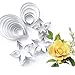 KALAIEN 23pcs/set Rose Petal Cutter Set Gum Paste Fondant Cake Cutters kitchen Supplies Baking Mould