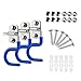 NUOLUX Mop Holder Broom Holder S-Type Wall Mounted Organizer Brush Storage Hanger 3pcs