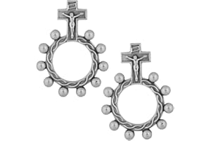 Venerare 2" Traditional Rosary Ring | 6 Dual Holy Subjects | Prayer Accessories | Catholic Gift for Confirmation | Christian Home Goods