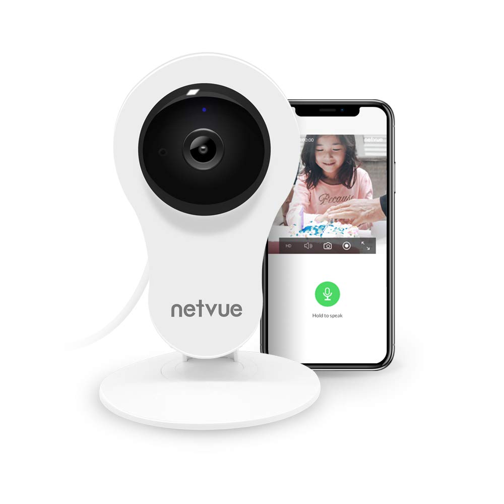 Home Security Camera 1080P, Compatible with Alexa Echo Show, Netvue HD