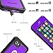 ImpactStrong Compatible with iPhone 7/8 Waterproof Case [Fingerprint ID Compatible] Slim Full Body Protection - Purple