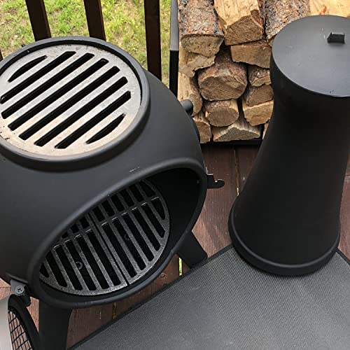 Prairie Fire Chiminea Fireplace by The Blue Rooster RustFree Cast