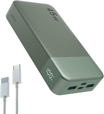 Batterie Externe 20000mAh Power Bank 45W Chargeur Externe Portable
