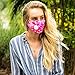AerHeart Cute Reusable Pollution Face Mask with 6 N99 Carbon Filters (Pink Watercolor/Polka Dots)