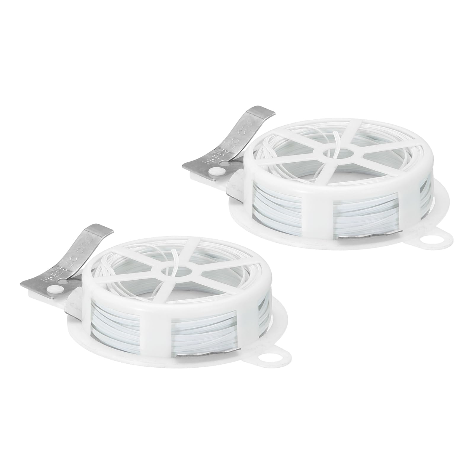 PATIKIL 65ft/20M Twist Ties, 2 Pack PE Garden Plant Ties with Cutter Reusable for Gardening Climbing Vines Office Home Cable Organizing, White
