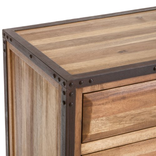 Best Selling Elijah Acacia Wood Storage Hutch