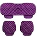 WINGOFFLY 3 Pack Thicken Front and Rear Car Seat Cushion Nonslip Car Interior Seat Cover Pad Mat Fit for Auto Vehicle, Purple