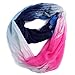 HDE Women's Sheer Infinity Scarf Soft Lightweight Loop Scarf (Blue Pink Ombre)