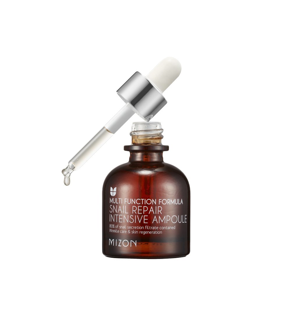 Amazon Com Mizon Snail Repair Intensive Ampoule For Face With 80 Snail Mucin Extract 30ml 1 01 Fl Oz Beauty