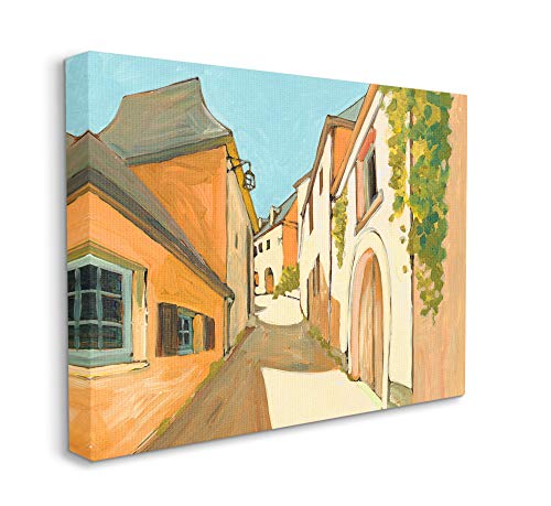 'Shadows Between Buildings European Country'| Framed Giclee Art