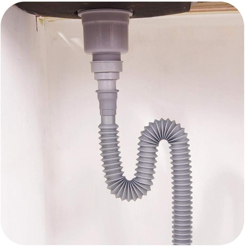Universal Water Hose Plastic Joint Pipe Wash Basin Drain Pipe Flexible Telescopic Basin Water